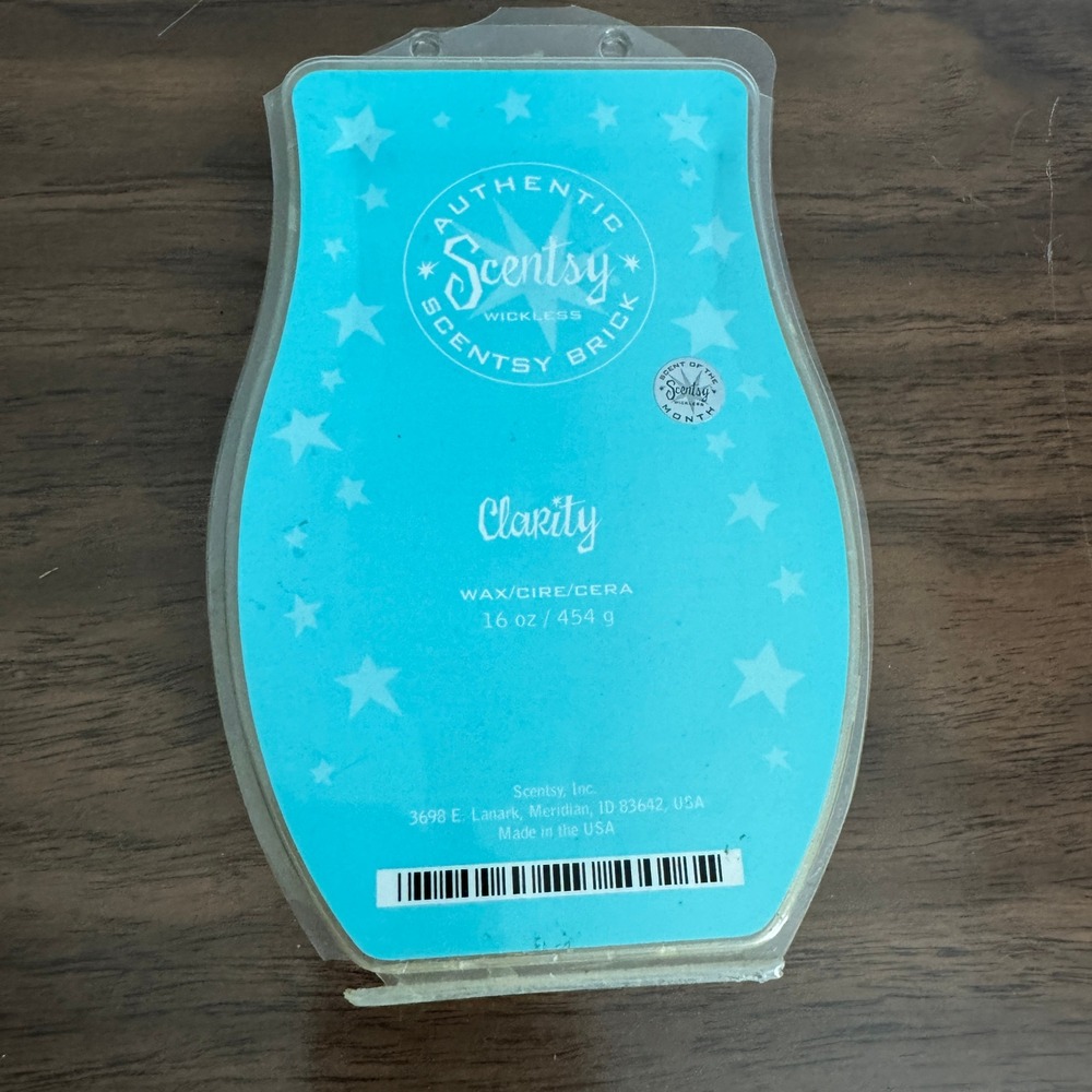 Scentsy Clarity Wickless Wax Brick 16 oz Retired Scent of the Month Partial